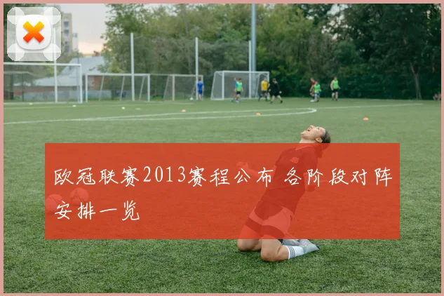 欧冠联赛2013赛程公布 各阶段对阵安排一览